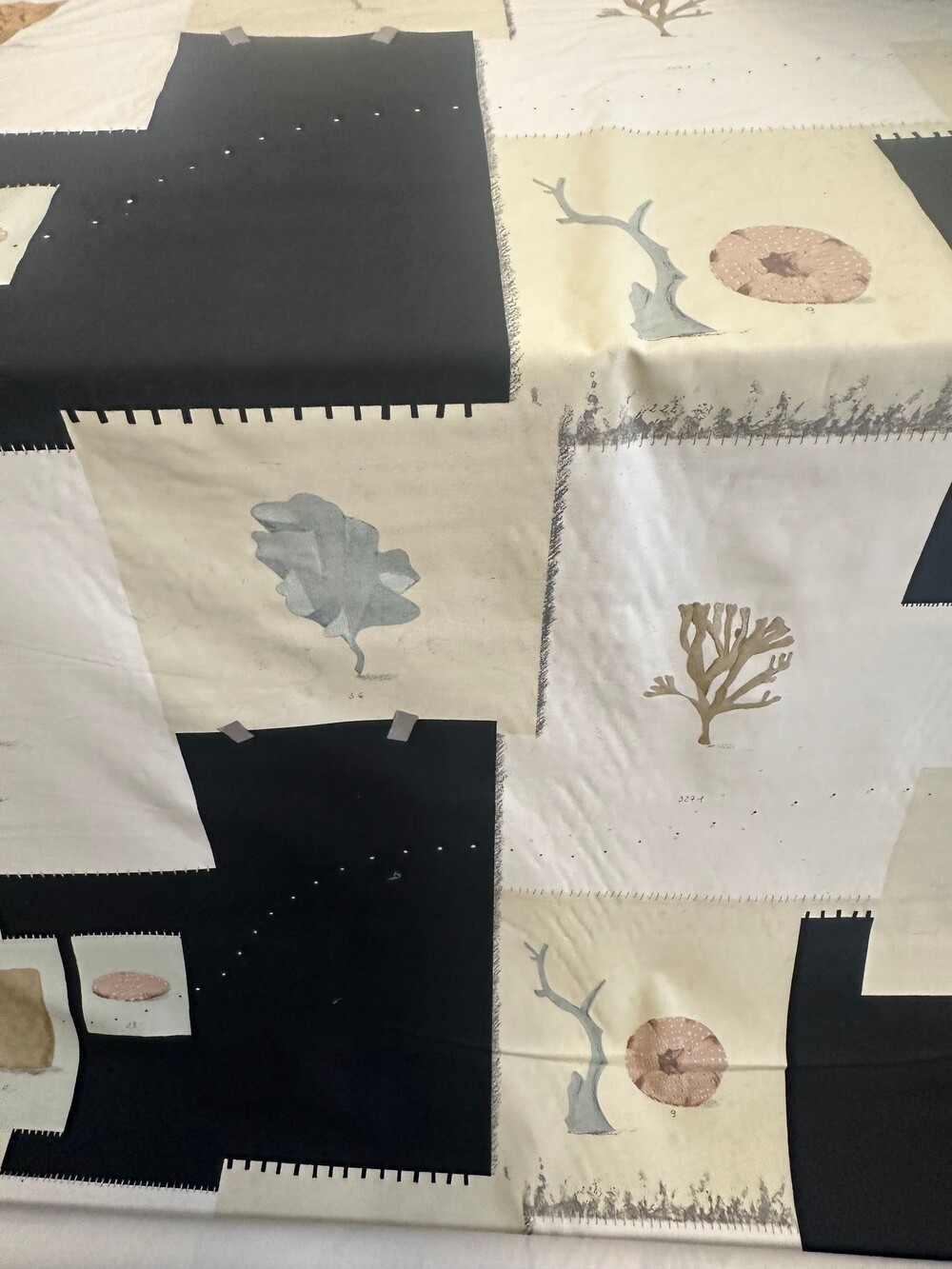 Upholstery Drapery Cotton Original Design 54" Fabric Print in Netherlands Vintag